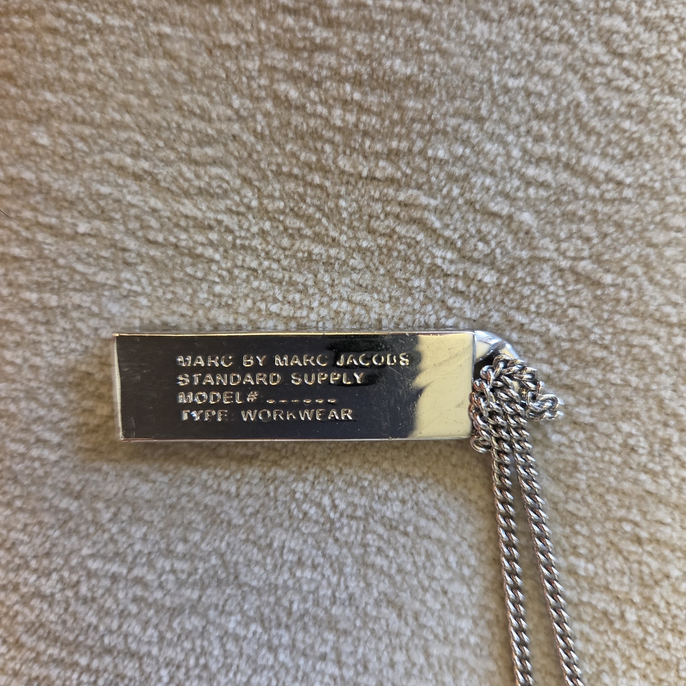 Marc Jacobs Silver Bar Necklace